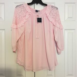 KAARI Blue Curvy Blouse